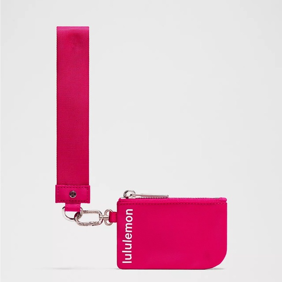 Lululemon Pink and White Dual Pouch Wristlet - Picture 4 of 4